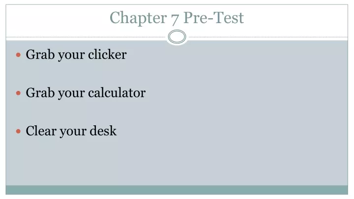 chapter 7 pre test