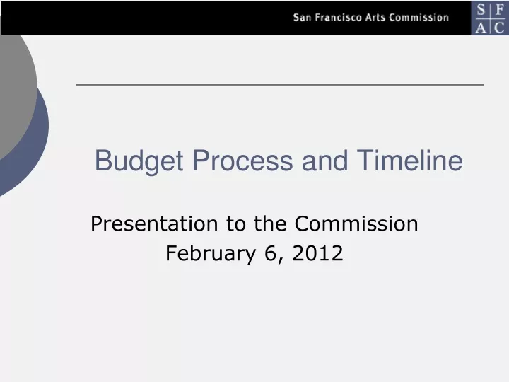 budget process and timeline