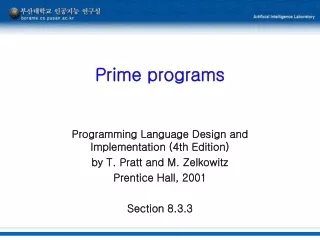 Prime programs