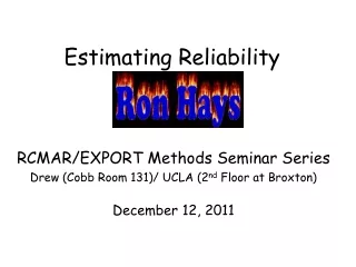 Estimating Reliability