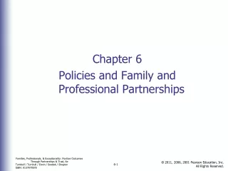 Chapter 6 Policies and Family and Professional Partnerships