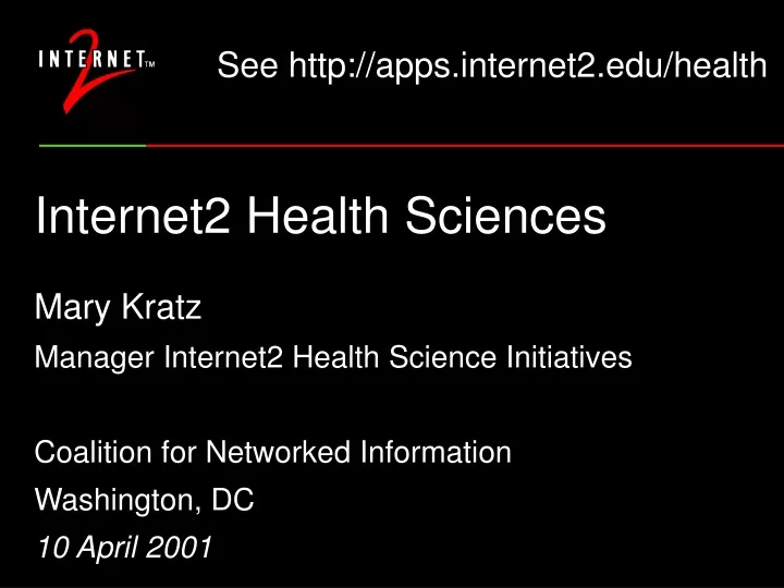 internet2 health sciences