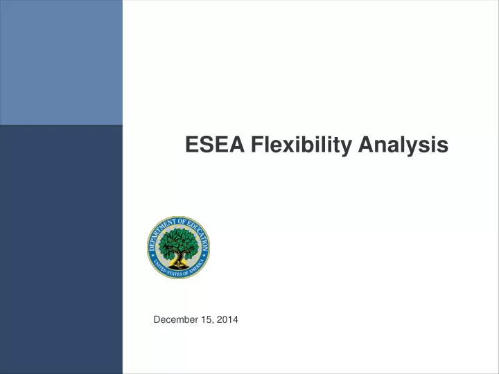 esea flexibility analysis