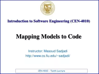 Introduction to Software Engineering (CEN-4010)