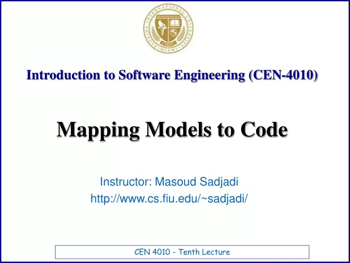 introduction to software engineering cen 4010