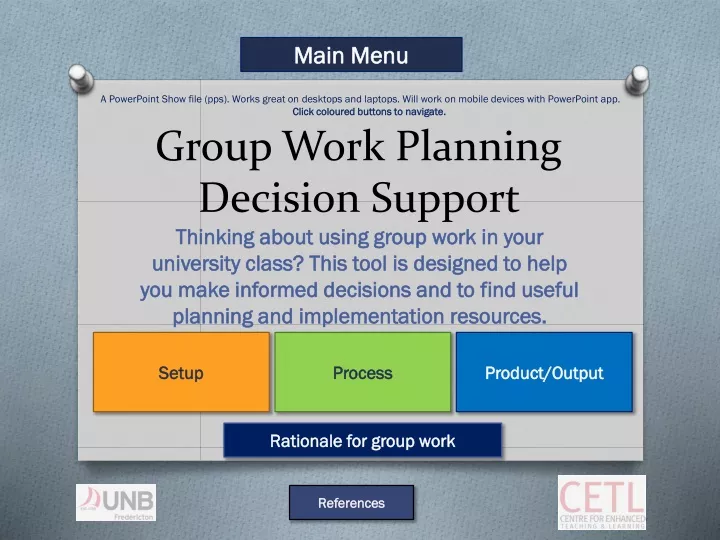 group work planning decision support