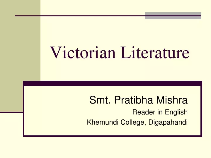 victorian literature