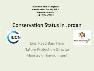Conservation Status in Jordan