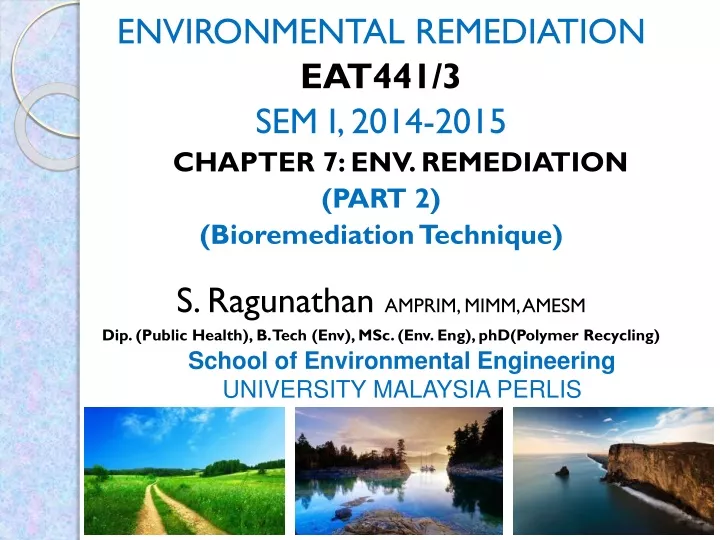 environmental remediation eat441 3 sem i 2014