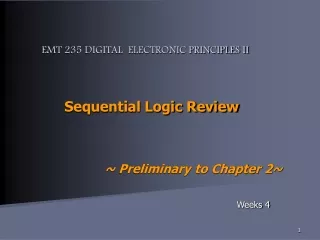 EMT 235 DIGITAL  ELECTRONIC PRINCIPLES II