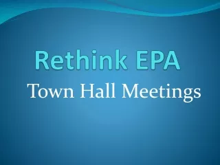 Rethink EPA