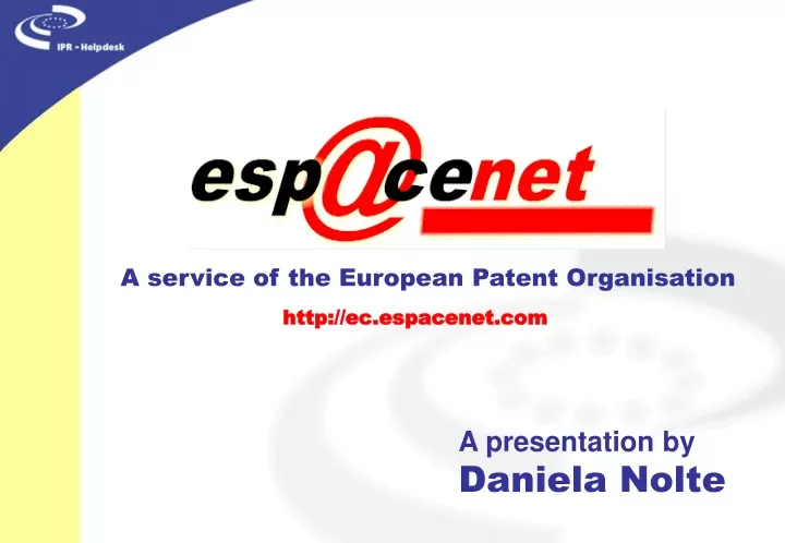 a service of the european patent organisation