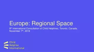 Europe: Regional Space