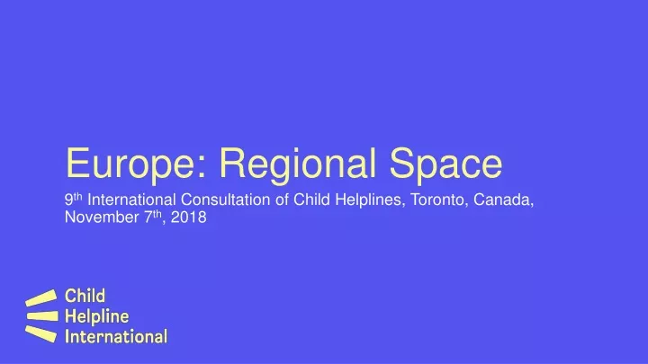europe regional space
