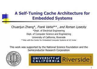 A Self-Tuning Cache Architecture for Embedded Systems