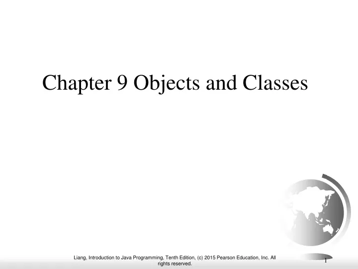 chapter 9 objects and classes