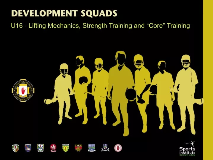 u16 lifting mechanics strength training and core training