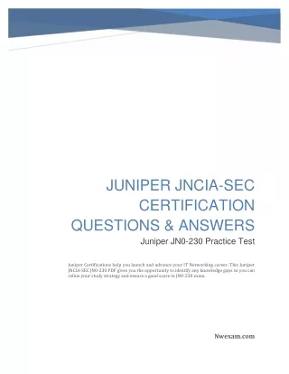 JN0-230_ Security Associate (JNCIA-SEC) Certification Practice Test
