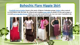 Bohochic Flare Hippie Skirt