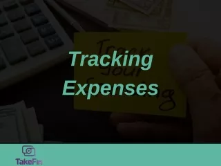 Tracking expenses- Takefin Finance Tracking App