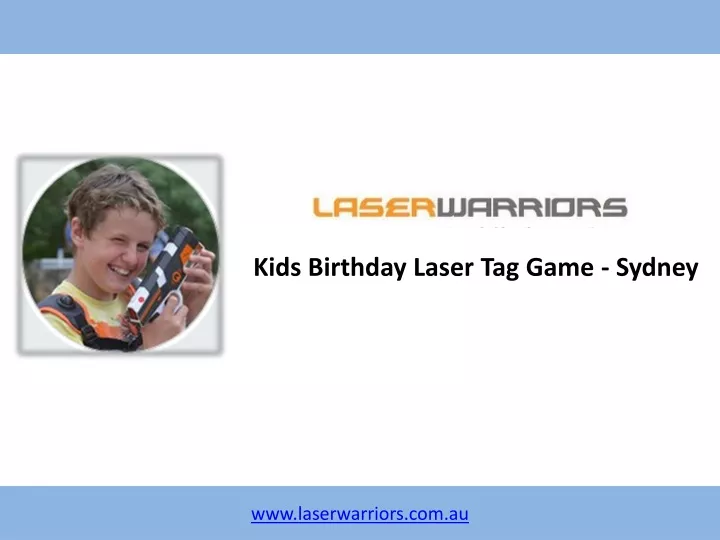 kids birthday laser tag game sydney