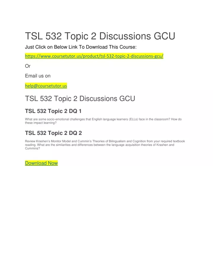 tsl 532 topic 2 discussions gcu just click