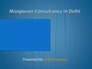 Manpower Consultancy in Delhi