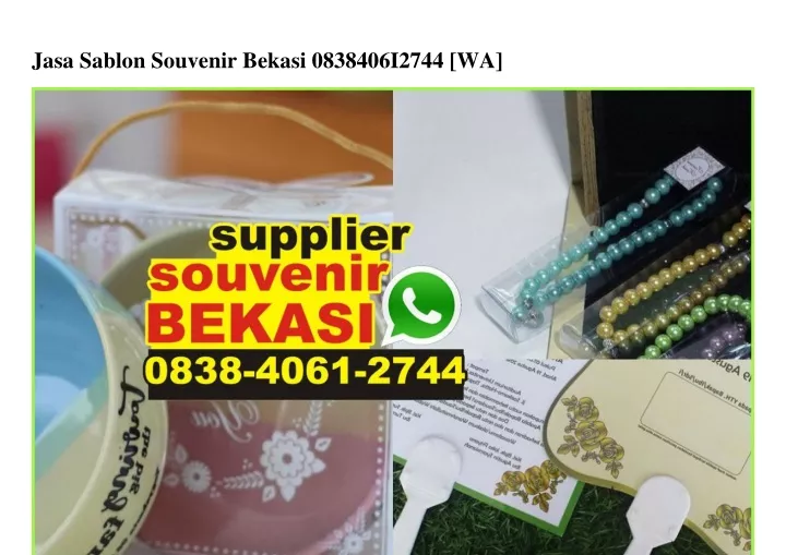 jasa sablon souvenir bekasi 0838406i2744 wa