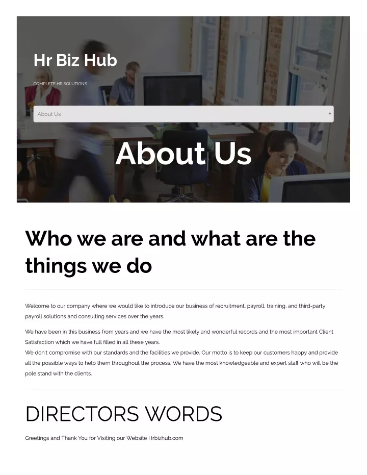 hr biz hub