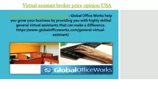 Virtual assistant broker price opinion USA