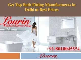 Get Top Bath Fitting Manufacturers in Delhi at Best Prices