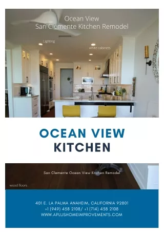 San Clemente Ocean View kitchen remodel