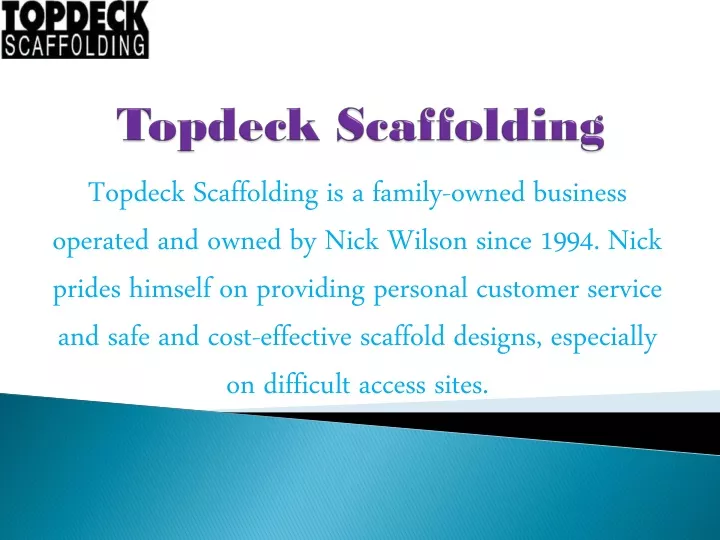 topdeck scaffolding