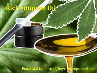 rick simpson oil