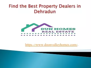 Find the Best Property Dealer in Dehradun