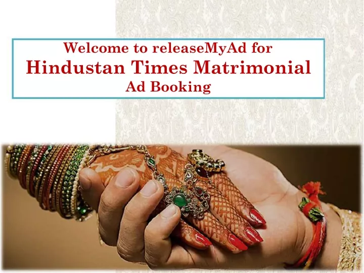 welcome to releasemyad for hindustan times