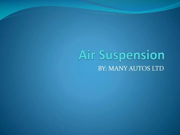 air suspension