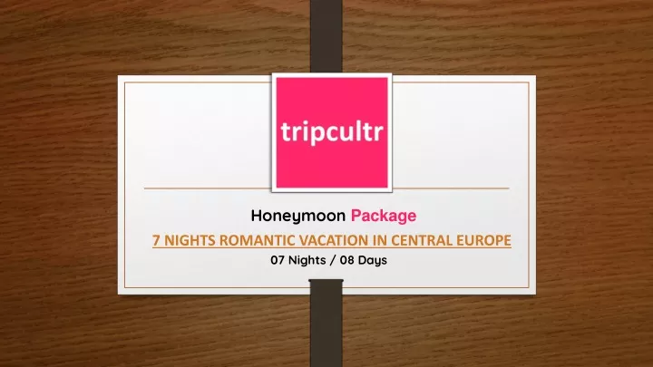 honeymoon package