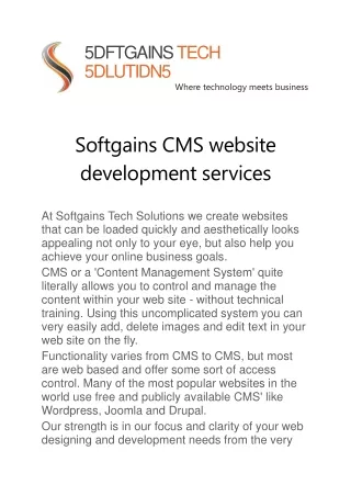 Best CMS website development service provider in Greater Noida