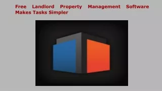 Free Landlord Property Management Software Makes Tasks Simpler