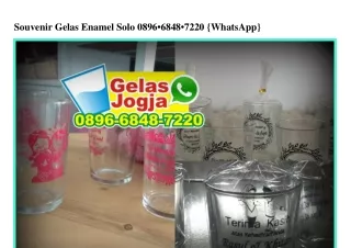 Souvenir Gelas Enamel Solo 0896·6848·7220 [WhatsApp]