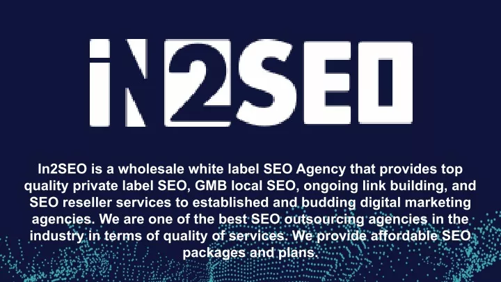 in2seo is a wholesale white label seo agency that