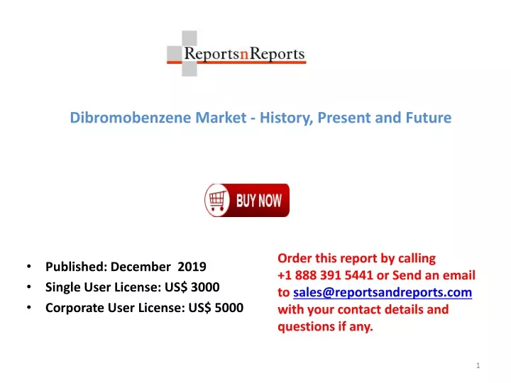 dibromobenzene market history present and future