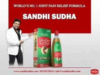 Sandhi Sudha Ayurvedic Oil for Joint Pain Relief