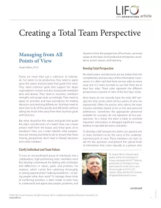 Make Your Team More Productive Using Their Perspective!
