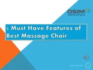 5 must have features of best massage chair