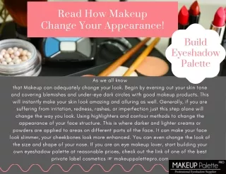 Read How Makeup Change Your Appearance!