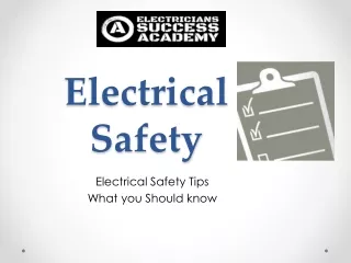 Electrical Safety Tips
