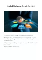 Digital Marketing Trends for 2020 - slide 1
