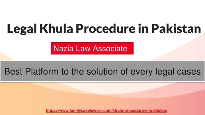 legal khula procedure in pakistan
